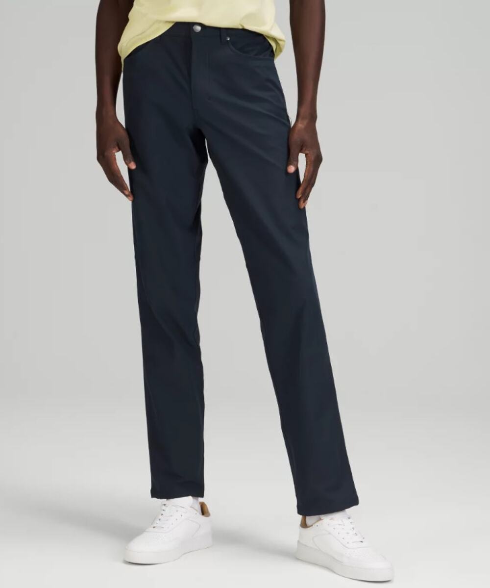 Lululemon ABC Pant Classic 5-Pocket Men Size 38 True Navy Blue Warpstreme $128